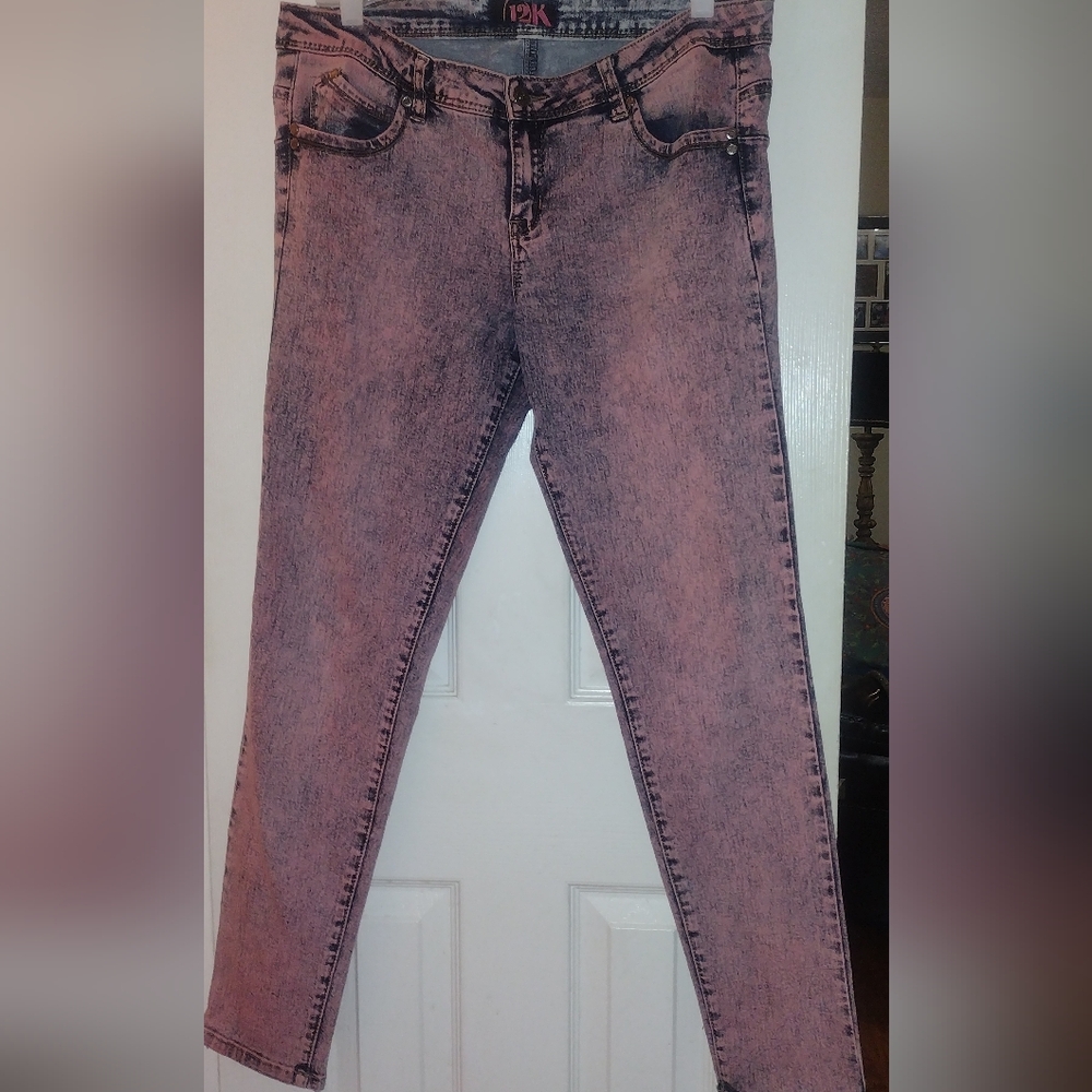 12K Pnk Acid Wash Women's Jeans